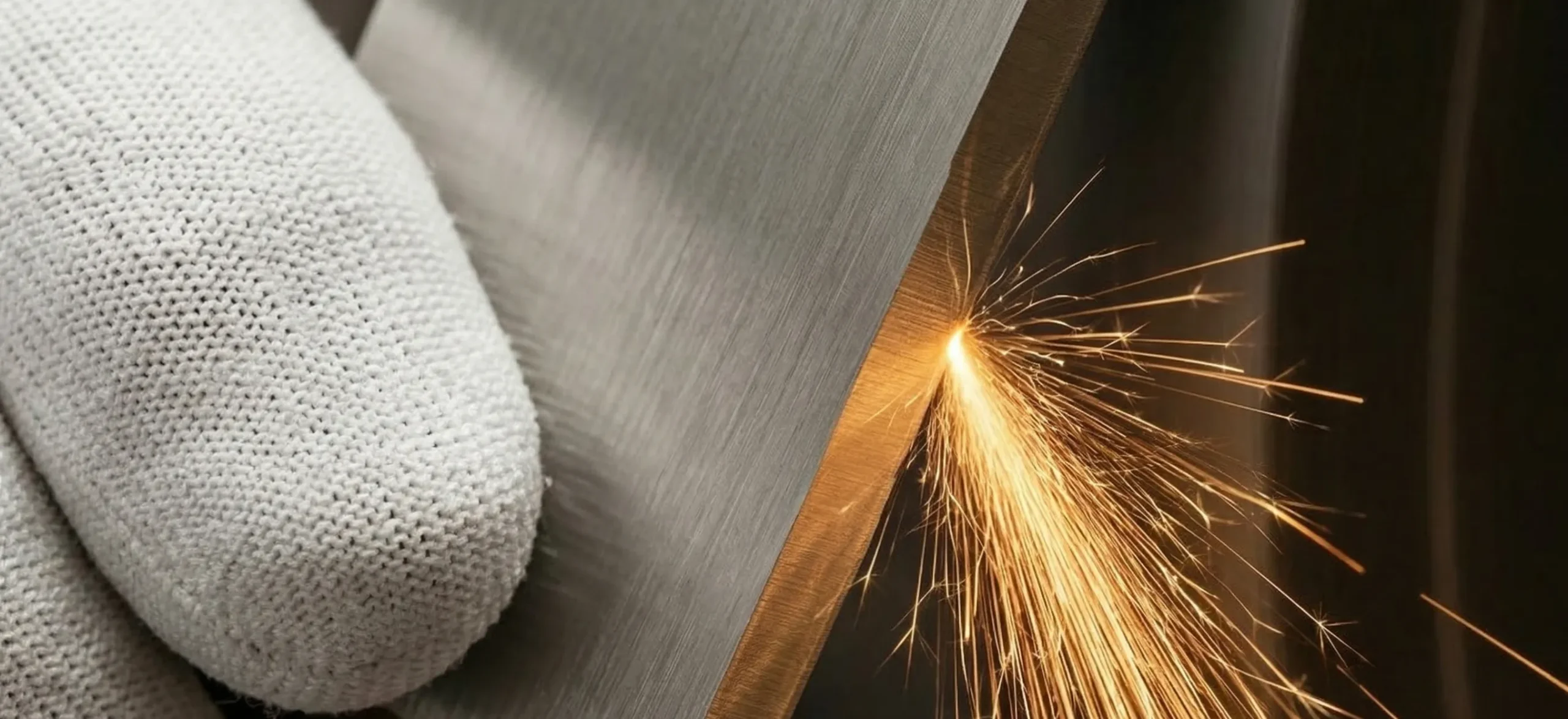 blade sharpening tool light gray glove over a plade with a fire flame card image